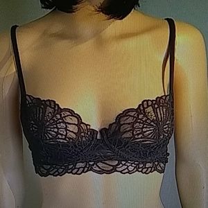 Josie black lace underwire bra